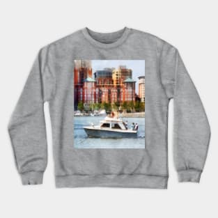 Baltimore MD - Cabin Cruiser by Baltimore Skyline Crewneck Sweatshirt